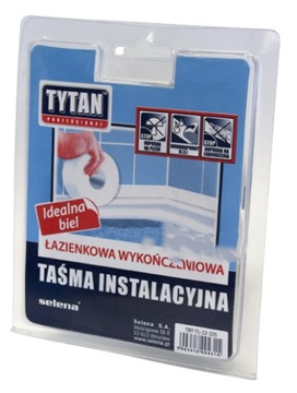 Taśma Uszczelniająca Łazienkowa Tytan Professional 38mm x 3,35m Biała