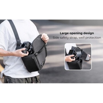 Рюкзак K&F Сумка для фотоаппарата на одно плечо БЫСТРЫЙ БОКОВОЙ ДОСТУП