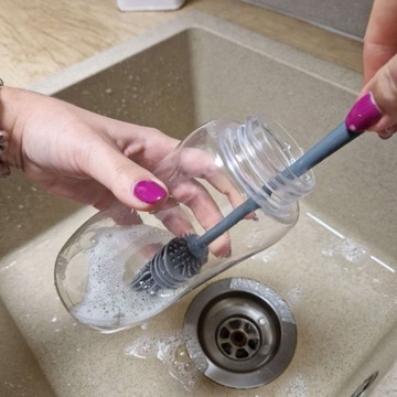 SZCZOTKA DO MYCIA BUTELEK MYJKA SILIKONOWA