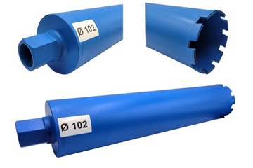 Wiertło Koronowe Diamentowe 102 x 450 mm MIDAN do WIERTNICY AGP - ORYGINAŁ