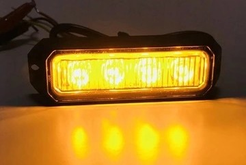 LAMPA 4 LED OSTRZEGAWCZA LAWETA POMOC STROBOSKOP