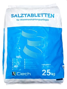 СОЛЬ ТАБЛЕТКИ СОЛИ ДЛЯ СМЯГЧЕНИЯ ВОДЫ 25 КГ CIECH