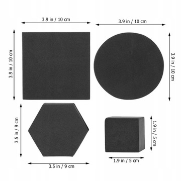 Белый декор-куб Photo Lane Foam Geometry 4 шт.