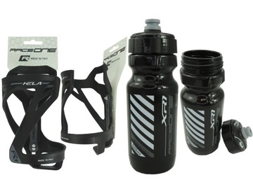 Bidon Rowerowy 600ml + Koszyk Race One Włoski