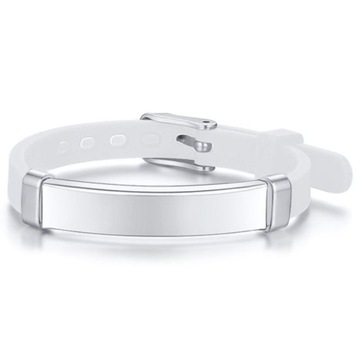 Opaska dla Dziecka Bransoletka Dziecięca z Grawerem Stal Antyalergiczna