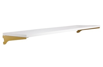 PÓŁKA 80x30cm+ WSPORNIKI GOLD SZYNA UNIVERSAL a1
