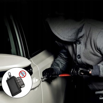 ЧЕХОЛ ДЛЯ АВТОМОБИЛЬНЫХ КЛЮЧЕЙ RFID-БЛОКИРОВКА ЗАЩИТА КОРОБКИ