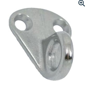 Uchwyt wieszak oczko 10mm odbijacza stal nierdzewna A4 35x30mm solidny