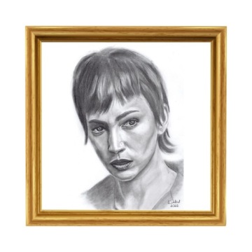 Портрет карандашом по фотографии, подарок А3, одному человеку.