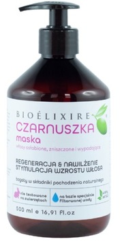 BIOELIXIRE MASKA Z CZARNUSZKĄ włosy osłabione