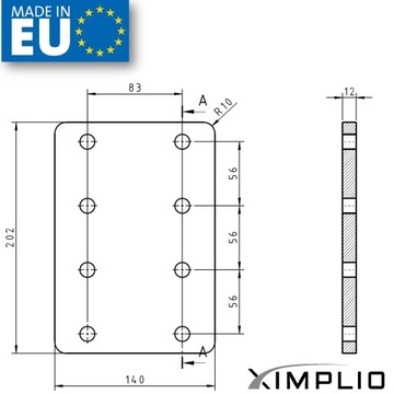 Крюк из оцинкованной листовой пластины, регулировка высоты шарика для Iveco Daily 06-11