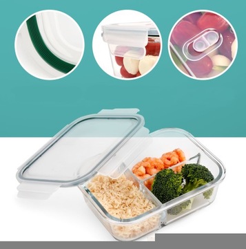 СТЕКЛЯННЫЕ ПИЩЕВЫЕ КОНТЕЙНЕРЫ С 3 ОТДЕЛЕНИЯМИ CLASSBACH C-FHD 4021