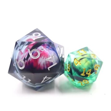 KOSTKA RPG SZKARŁATNA CHIMERA PŁYNNA KOŚĆ K20 3,3 CM