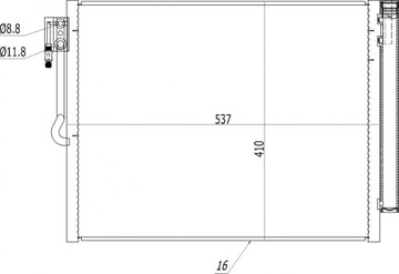 CHLADIČ KLIMATIZACE MERIVA 1.3CDTI 10- 1850154