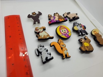 ПУГОВИНКИ ДЛЯ ОБУВИ украшения типа KROKS CROCS сказка про медвежонка 10 шт.