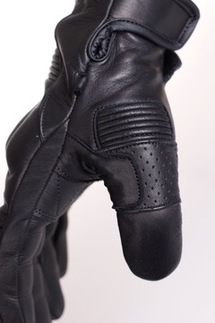 ПЕРЧАТКИ ДЛЯ МОТОЦИКЛА HUSAR MAVERIK КОЖАНЫЕ черные