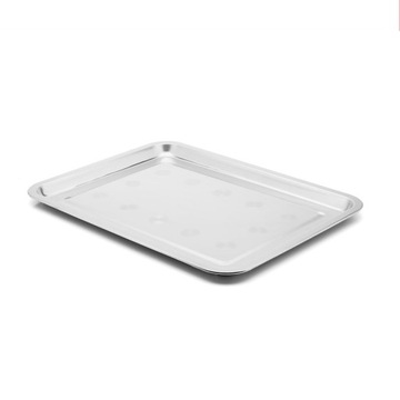 TACA METALOWA PATERA LUSTRZANA PROSTOKĄTNA 40x30cm POŁYSK KLASYCZNA