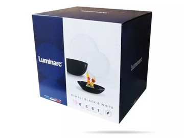 Talerz głęboki 20 cm czarny DIWALI LUMINARC