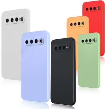 ETUI DO SAMSUNG S10 SILIKON KOLOR SOFT CASE + FOLIA 3D