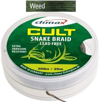 LEADCORE BEZ RDZENIA CLIMAX SNAKE 30LBS 10M WEED