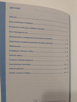 Książeczka zdrowia psa York