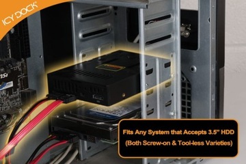 EZConvert MB882SP-1S-2B Конвертер/адаптер без инструментов с 2,5 дюйма на 3,5 дюйма