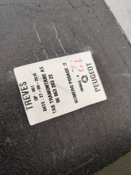 PEUGEOT 508 I FACELIFT SEDAN POLIČKA KUFRU