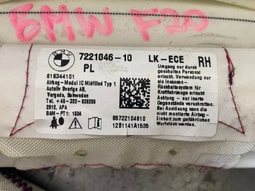 BMW 1 F20 F21 ZÁVĚS VZDUCHOVÁ PRAVÁ 7221046