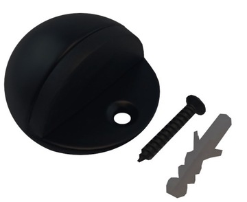 ODBOJNIK DO DRZWI STOPER WKRĘCANY CZARNY
