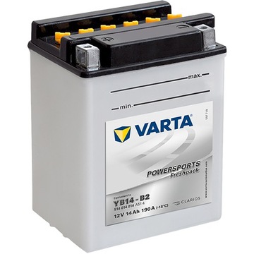 Akumulator motocyklowy Varta YB14-B2 12V 14Ah 190A L+ Powersports