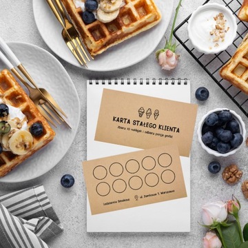 Карты лояльности для кафе-мороженых 100