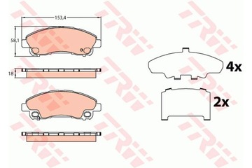 KLOCKI HAM. MITSUBISHI CANTER 05-10 GDB3644/TRW