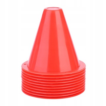 10szt pachołek treningowy stożek z otworami8.5cm