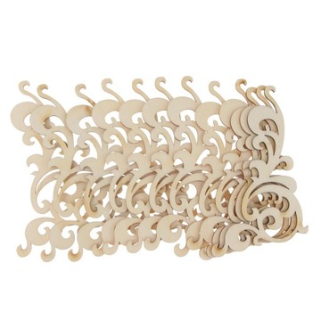 12 вырезов из дерева, цветочный рисунок, подвесные украшения по рождественской цене.