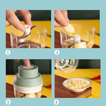 МИНИ-ЭЛЕКТРИЧЕСКИЙ USB-ИЗМЕЛЬЧИТЕЛЬ ДЛЯ ЛУКА, ОВОЩЕЙ, ФРУКТОВ, ОРЕХОВ, МЯСА