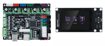 STEROWNIKI Z WYŚWIETLACZEM TFT+TMC DO DRUKARKI 3D