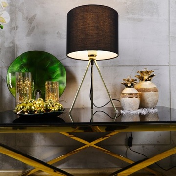 СОВРЕМЕННАЯ НОЧНАЯ ЛАМПА ЗОЛОТАЯ ГЛАМУРНАЯ ЛАМПА