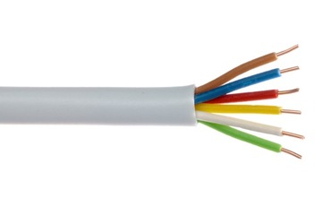 Kabel 6 żyłowy alarm, domofonowy YTDY 6x0,5 - 100m