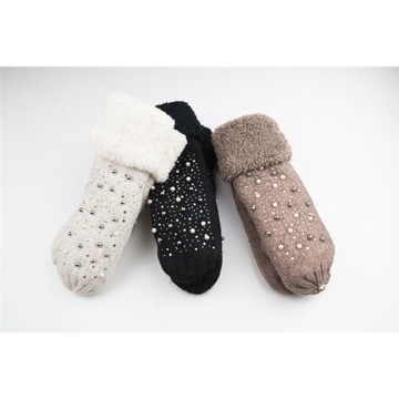 ЖЕМЧУЖНЫЕ ПЕРЧАТКИ БЕЖЕВЫЕ REK48BE