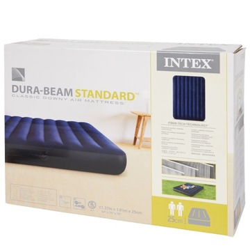 НАДУВНОЙ МАТРАС НА 2 ЧЕЛОВЕКА 191x137 ВЕЛОР INTEX