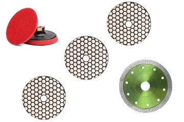 TARCZE ZESTAW DO CIĘCIA I SZLIFOWANIA GRESU 125MM