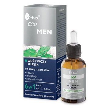 Ava Eco Men Odżywczy olejek do skóry z zarostem 6w1 30ml