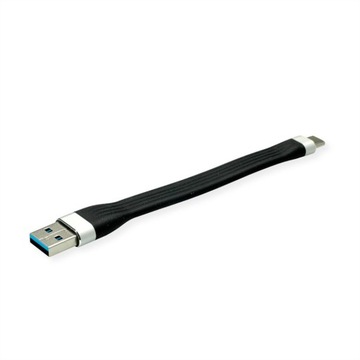 ROLINE Kabel USB A-C transmisja danych płaski 11cm
