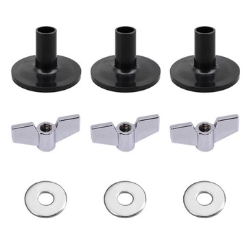 Nakrętki skrzydełkowe podkładki filcowej do mocowania talerza, akcesoria zamienne, bęben szary