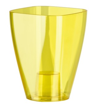 DONICZKA OSŁONKA NA STORCZYK KWIETNIK PLASTIKOWA KWIATY 12CM ŻÓŁTA