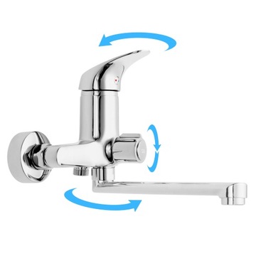 Bateria Natryskowa Ścienna Ferro One Chrom