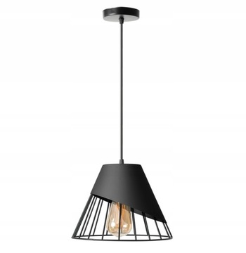 Lampa APP227 sufitowa wisząca czarna loft metalowa