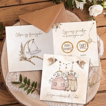 ZDRAPKA Ujawnij płeć dziecka Boho CHŁOPIEC