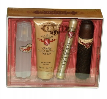 Cuba Royal Zestaw Woda Toalet EDT 100 ml + EDT 35 ml + Żel 200 ml +AS 100ml
