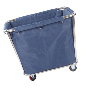 Прочная промышленная корзина для белья из нержавеющей стали.